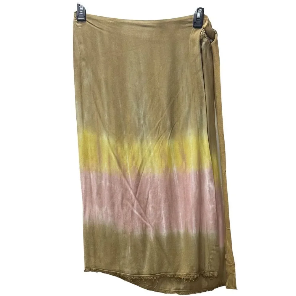 Raquel Allegra Wrap Skirt in Tye Dye NWT Size 3/XL